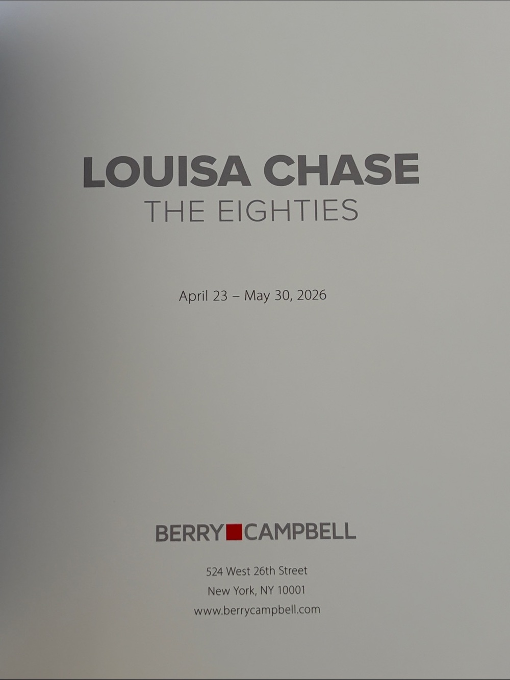 Louisa Chase: The Eighties – Exhibition Catalog (Berry Campbell Gallery) - Picture 2 of 2